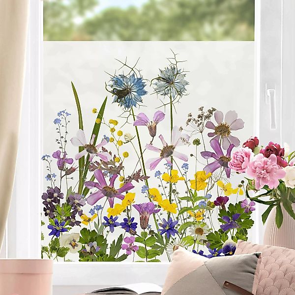 Fensterfolie Duftende Blumenwiese günstig online kaufen