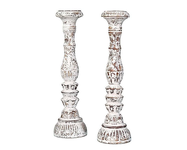 Oriental Galerie Dekofigur 2er Kerzenständer Set aus Indonesien Holz 2x Gro günstig online kaufen