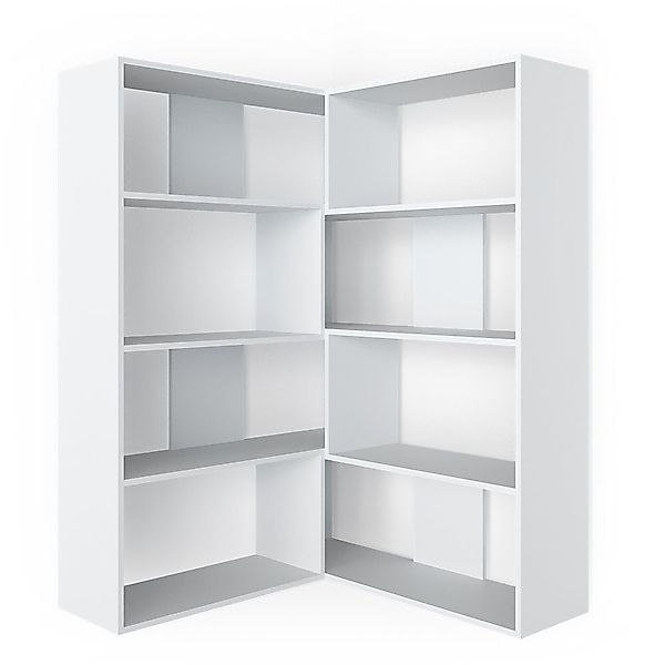 Vicco Eckregal Laine, Weiß, 170 x günstig online kaufen