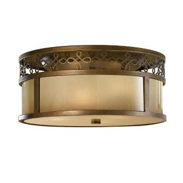 Deckenleuchte ANABELL 4 Bronze Beige Ø38cm Lampe günstig online kaufen