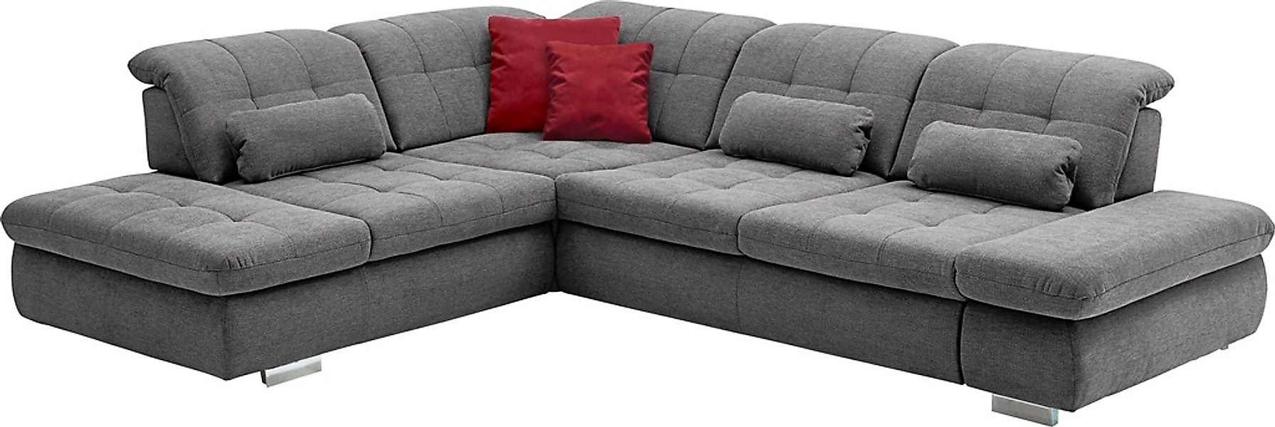 Die PlanBar Ecksofa "MP-IN17004 L-Form", wahlweise mit Bettfunktion, Sitzti günstig online kaufen