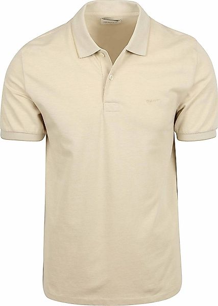 Gant 2Tone Piqué Poloshirt Ecru - Größe 3XL günstig online kaufen