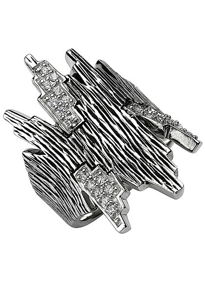 JOBO Fingerring, 925 Silber geschwärzt mit günstig online kaufen