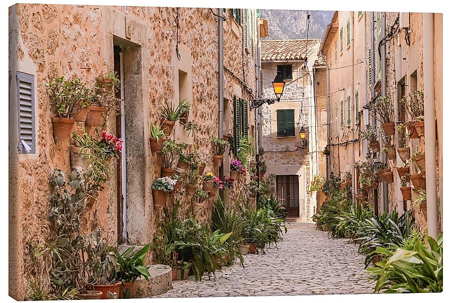 Posterlounge Wandbild Gasse in Valldemossa, Mallorca günstig online kaufen