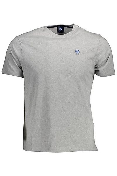 North Sails T-Shirt Graues Herren T-Shirt: Kurzarm, Rundhals günstig online kaufen