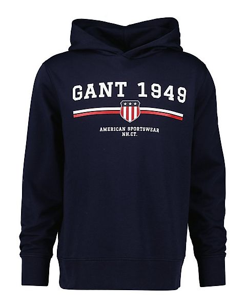 Gant Kapuzensweatshirt GRAPHIC HOODIE Rippbündchen, Print, regular fit günstig online kaufen