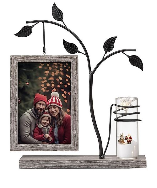 SURFOU Bilderrahmen zum Basteln Holz Bilderrahmen Doppelglas, Schwarz, Mode günstig online kaufen