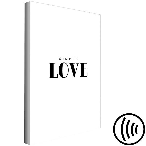 Wandbild Einfach nur Liebe - minimalistische Schrift auf Englisch XXL günstig online kaufen