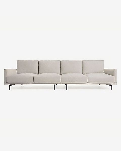 Natur24 Sofa Sofa Galene 4-Sitzer beige 414cm recycelten Fasern Couch günstig online kaufen