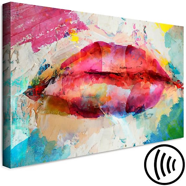 Bild auf Leinwand Artistic Lips (1 Part) Wide XXL günstig online kaufen
