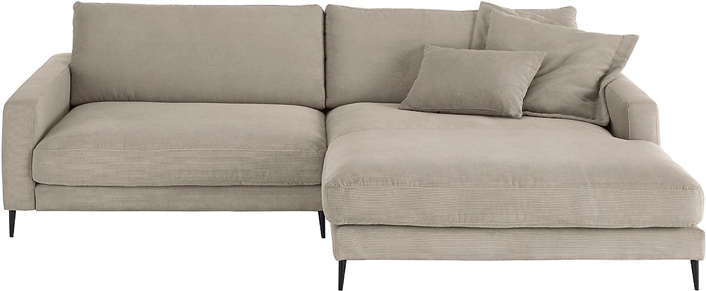 INOSIGN Ecksofa "Downtown, B/T/H: 272/190/84 cm L-Form" weicher Sitzkomfort günstig online kaufen