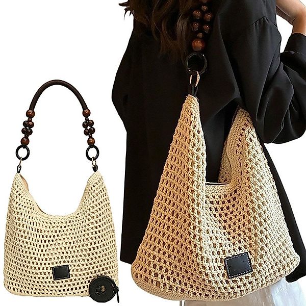 RWEUOQ Strandtasche Damen Boho Straw Beach günstig online kaufen