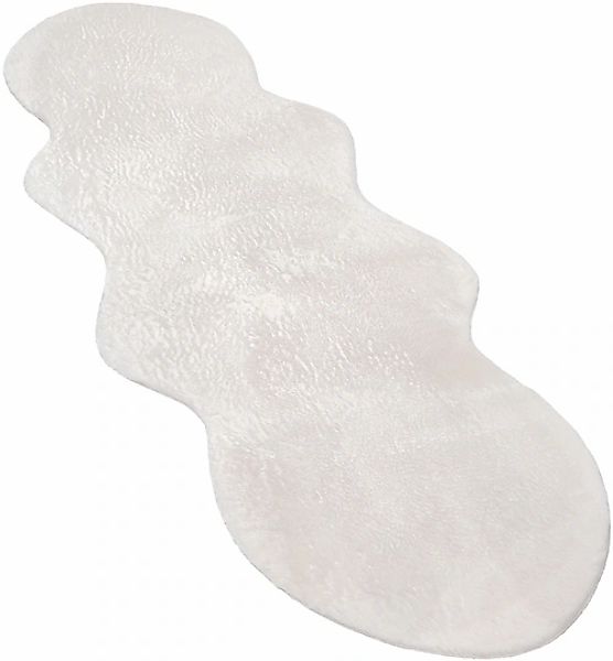 Paco Home Fellteppich »Pelt 640«, fellförmig, 16 mm Höhe, Kunstfell, Uni Fa günstig online kaufen