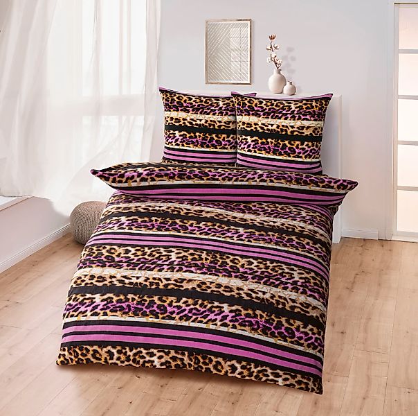 KiNZLER Bettwäsche "Polycotton Flanell" 2 tlg. tlg. besonders weich günstig online kaufen