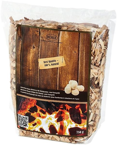 RÖSLE Räucherspäne Räucherchips, 25103, 0,75 kg, Hickory, für Räucherbox, r günstig online kaufen