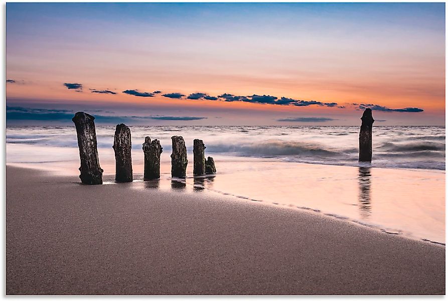 Artland Wandbild "Buhne an der Küste der Ostsee", Strand, (1 St.), als Alub günstig online kaufen