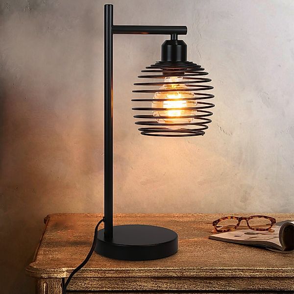 ZMH Tischleuchte Vintage Nachttischlampe E27 aus günstig online kaufen