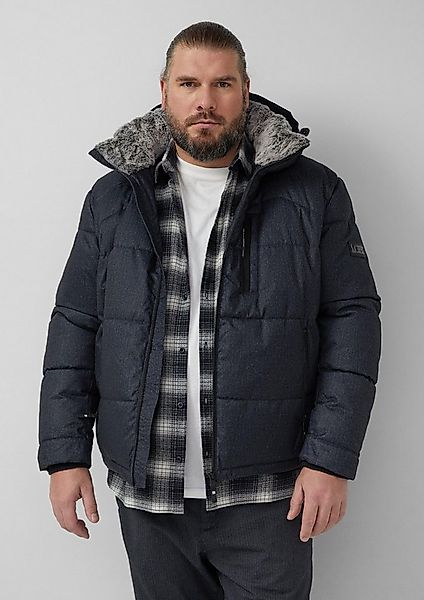 s.Oliver Winterjacke Outdoor-Jacke Melierte Pufferjacke mit abnehmbarem Kun günstig online kaufen