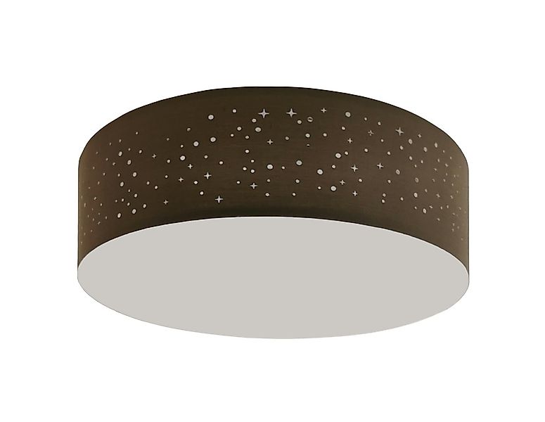 TRANGO LED Deckenleuchte, 3134 Deckenstrahler mit 38cm Ø Sternenhimmel Stof günstig online kaufen