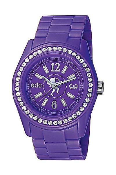 edc by Esprit Quarzuhr Disco Glam Purple with Stones, aus Kunststoff, Edels günstig online kaufen