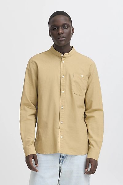 Blend Leinenhemd "BHBAY", Stilvolles Langarmhemd aus Leinenmix mit Brusttas günstig online kaufen