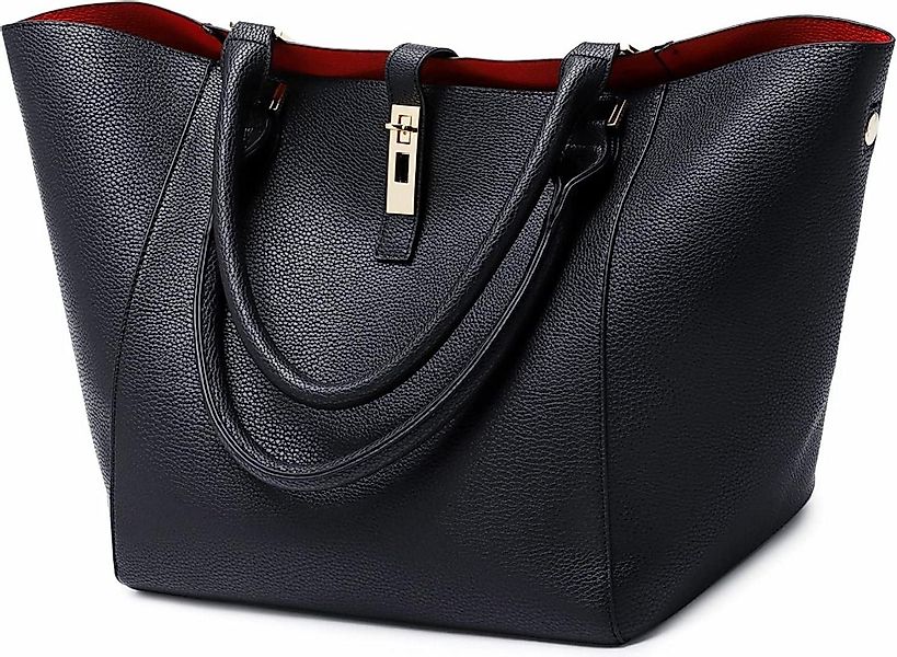LuxusKollektion Henkeltasche Damen PU Leder Groß günstig online kaufen