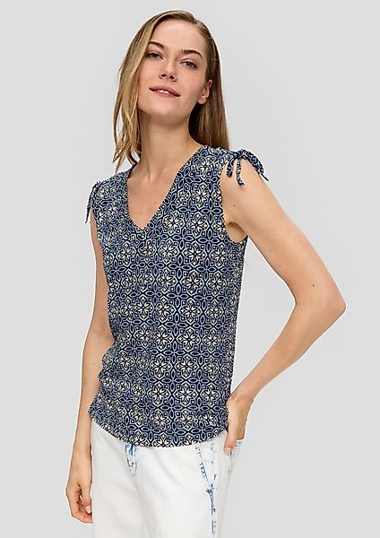 s.Oliver T-Shirt Ärmelloses Shirt mit Bindedetail günstig online kaufen