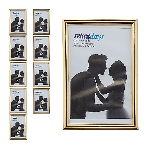 relaxdays Bilderrahmen 10 x Bilderrahmen 10 günstig online kaufen