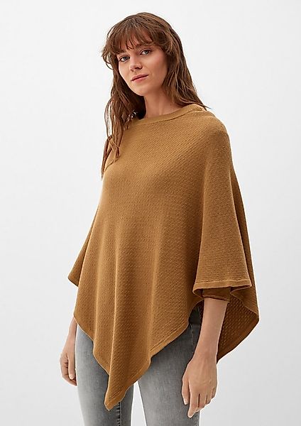s.Oliver Poncho Indoor-Poncho Poncho aus Baumwollmix günstig online kaufen