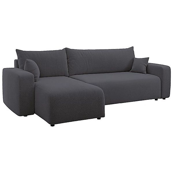 Selsey Ecksofa PIANONI, mit Schlaffunktion, Bettkasten und Bouclé-Bezug günstig online kaufen