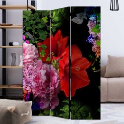Paravent in Bunt mit Blumen 135 oder 225 cm günstig online kaufen