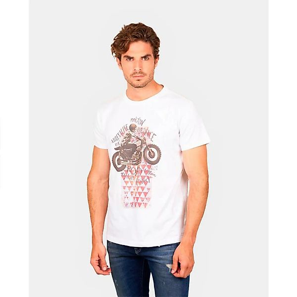 Skull Rider Road Addiction Kurzärmeliges T-shirt M White günstig online kaufen