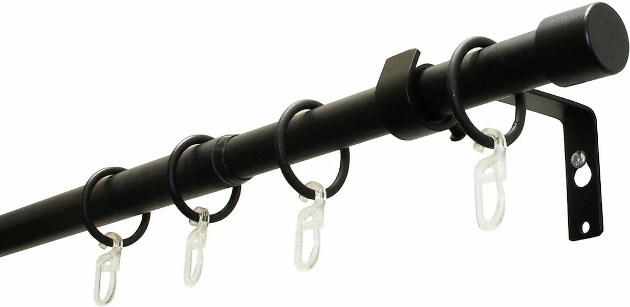 GARDINIA Gardinenstange "Set Metall" Ø 19 mm 1 läufig-läufig ausziehbar 1-L günstig online kaufen