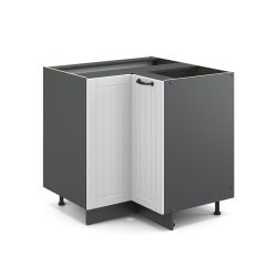 Vicco Eckunterschrank Fame-Line, Weiß Landhaus/Anthrazit, 80.5 günstig online kaufen