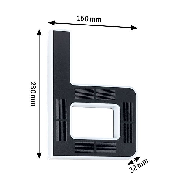 Paulmann LED Außen-Wandleuchte "Solar Hausnummer" LED-Modul 1 Stk. Warmweiß günstig online kaufen