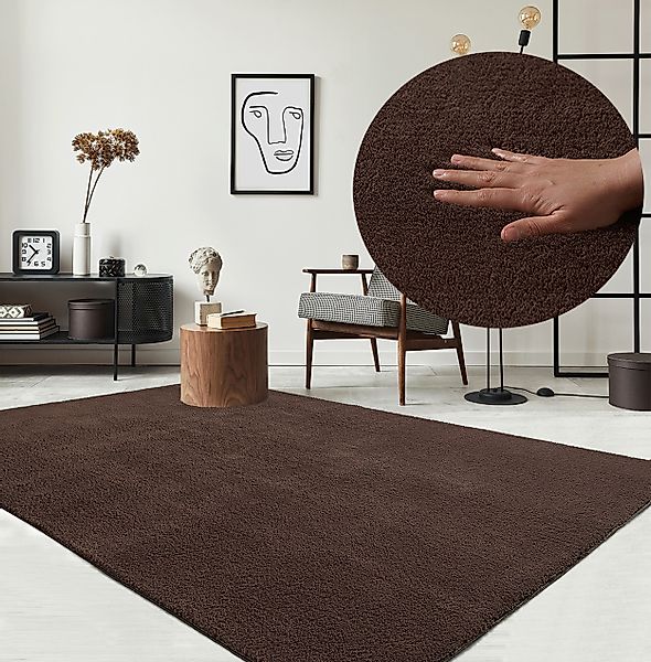 the carpet Teppich »Relax« rechteckig 16 mm Höhe waschbarer Wohnzimmer Tepp günstig online kaufen