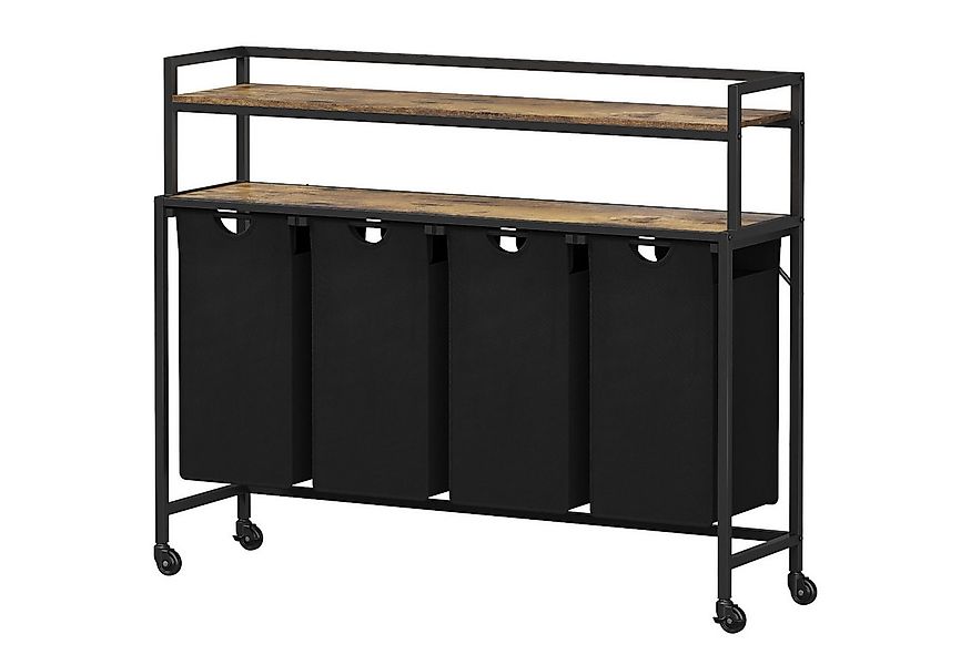 Lifewit Wäschebox Wäschekorb 4 Fächer, 68L/42 x 3L Wäschesammler mit 2 Abla günstig online kaufen