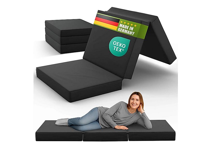 Klappmatratze Luxus Faltmatratze, klappbare Gästematratze, faltbare Matratz günstig online kaufen