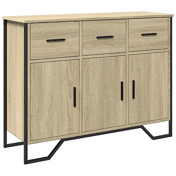 vidaXL Sideboard Sonoma-Eiche 97x32,5x74,5 cm Holzwerkstoff 848560 günstig online kaufen