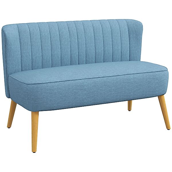HOMCOM 2-Sitzer Zweisitzer, Loveseat mit Leinenoptik, günstig online kaufen