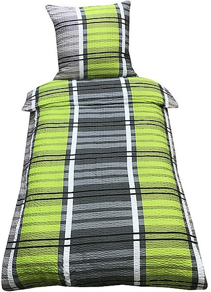 Visaggio Bettwäsche 135x200 cm oder 155x220 cm Allergiker geeignet, Seersuc günstig online kaufen