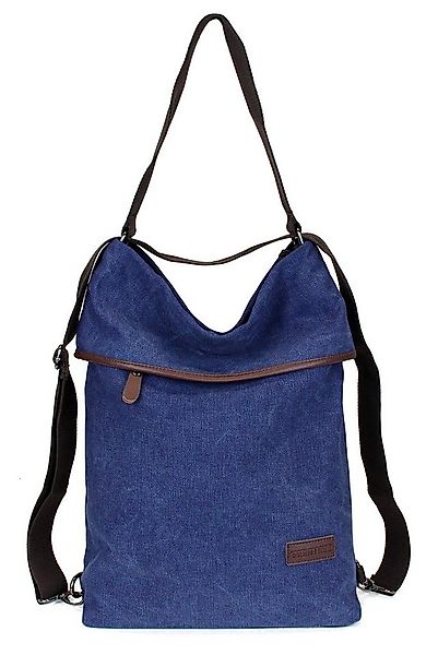 Frentree Schultertasche Canvas Damen Umhängetasche 3in1 Rucksack Handtasche günstig online kaufen