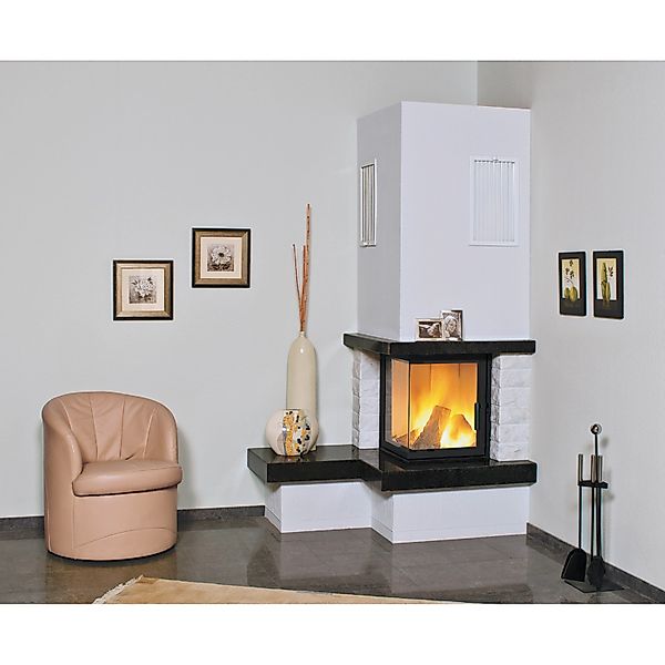 Hark Nebraska 2 Kaminofen Granit Schwarz-Weiß 5 kW mit Automatik günstig online kaufen