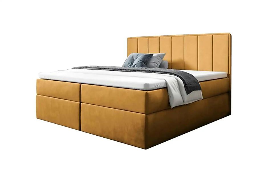 Boxbett 140x200 Rosa   ¦ gelb ¦ Maße (cm): B: 200 H: 110 Betten > Polsterbe günstig online kaufen
