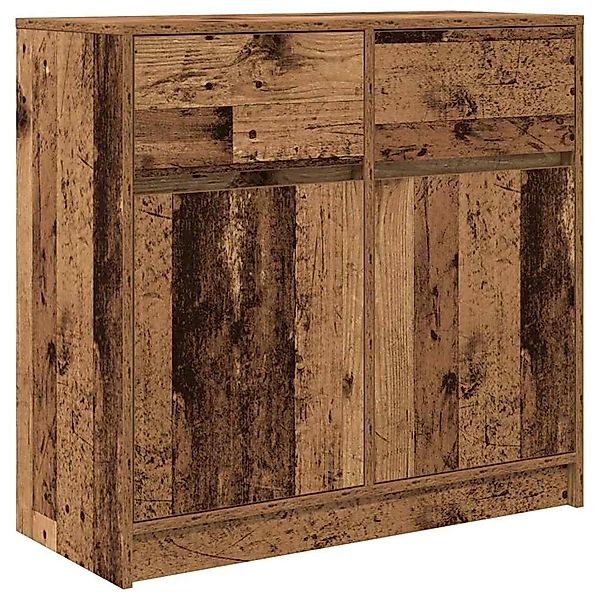 vidaXL Sideboard mit Schublade Altholz-Optik 80x34x76 cm Holzwerkstoff 8615 günstig online kaufen