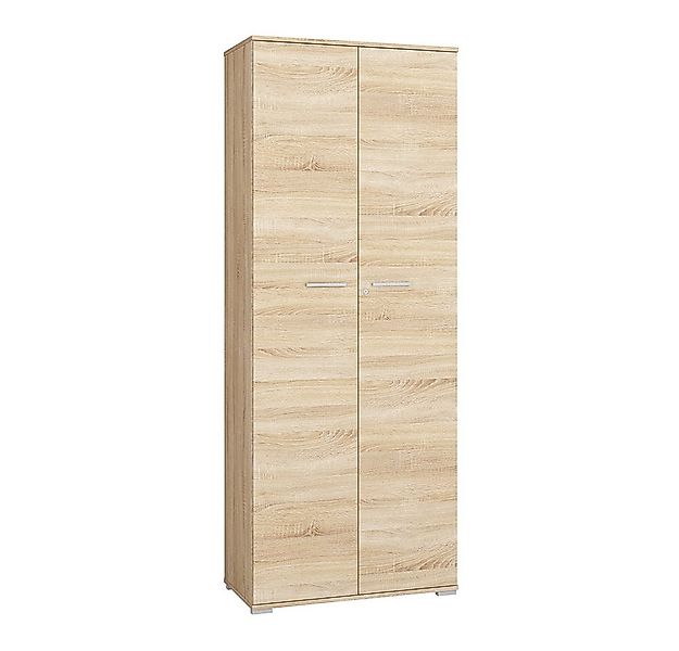 Lomadox Aktenschrank ORLEANS-131 Eiche Büro Aufbewahrungsschrank abschließb günstig online kaufen