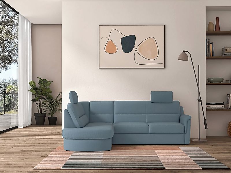 sit&more Ecksofa »Panini L-Form«, wahlweise mit Bettfunktion und Bettkasten günstig online kaufen