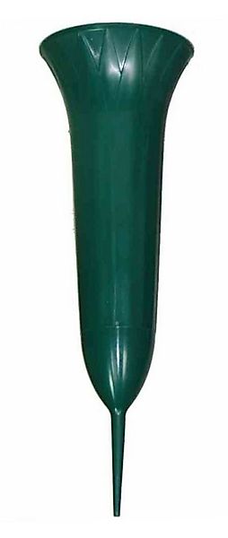 BURI Dekovase Grabvase grün 21cm Ø9cm 0,3 l Steckvase Grabschmuck Friedhofs günstig online kaufen