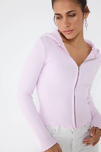 No Matter What Windbreaker Rosa Kapuzen-Zip-Strickjacke günstig online kaufen