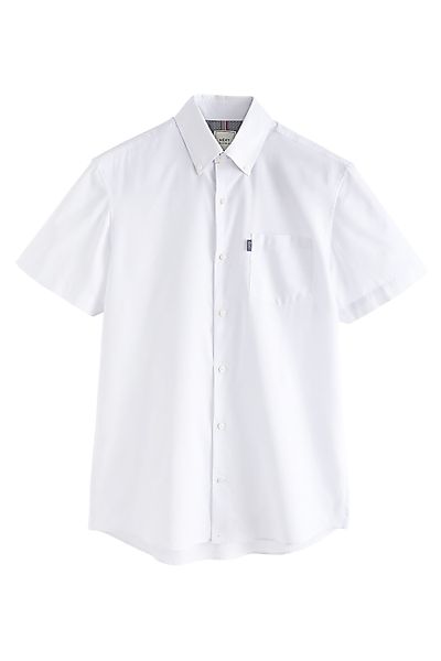 Next Kurzarmhemd Bügelleichtes Regular Fit Button-down-Oxfordhemd günstig online kaufen